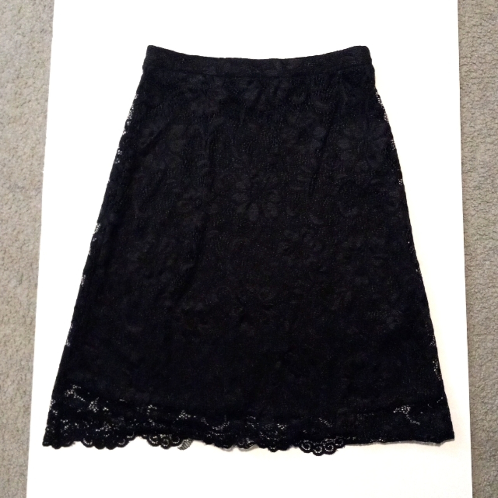 Olivia Blu Black Lace Skirt